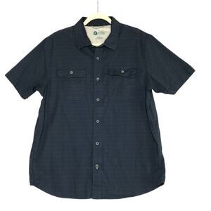 SIERA DESIGN Short Sleeve Tech Shirt Men's L Navy Comfy Outdoor Stretch Everyday